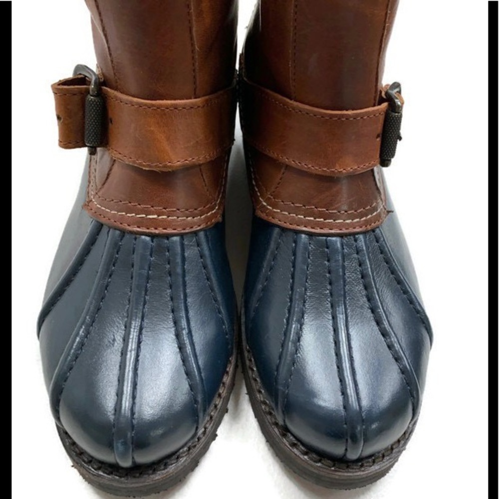 Frye Veronica Shearling Lined Engineer Duck Boots - Picture 4 of 5